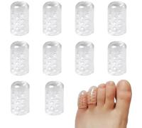10 Pièces Protège Orteils, Protège Gros Petit Orteil Silicone, Protection doigt de pied Respirants, Protecteurs D'orteil Pour Cors Ampoules Callosités Ongles Incarnés