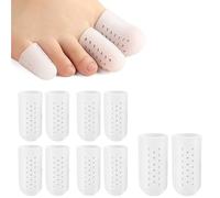 10 Pièces Protège Orteils, Protège Gros Petit Orteil Silicone, Protection doigt de pied Respirants, Protecteurs D'orteil pour Cors Ampoules Callosités Ongles Incarnés Soulager Pied la Douleur