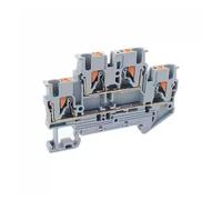 10 pièces PTTB2.5 PTTB-2. Bornier à rail Din double niveau enfichable, connecteur de fil électrique 2 couches, prise 0, mm²(PTTB2.5-Gray)