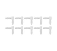 10 Pièces Raccord de Tuyau coudé en Plastique, Adaptateur de Joint barbelé égal à 90 Degrés, Connecteur de Valve D'air D'Aquarium en Forme de L pour Aquarium, Réservoir de (4mm)