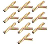10 Pièces Raccord de Tuyau de Chauffage en Y à 3 Voies | Insert Métallique Résistant à Chaleur, Structure Renforcée, pour Durites de Radiateur et Conduits, Ateliers