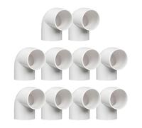 10 pièces raccords PVC à 90 degrés 25mm, coude coulissant de raccordement, manchon de tuyau d'eau pour connexion d'angle de tuyau PVC, blanc