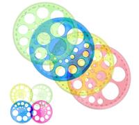 10 Pièces Rapporteur à 360 Degrés Outil de Dessin Circulaire | Surface Lisse sans Bavure, Léger et Précis, pour Bureau, Classe, Ingénieurs et Designers D'intérieur Couleur Aléatoire