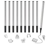 10 Pièces Rechange pour Stylo Roller Noire,Recharge Stylo Bille | Bureau,Prise de Notes,Dessins à la Main à la Maison,Rédaction d'un Journal Intime,Conforme à la spécification G5