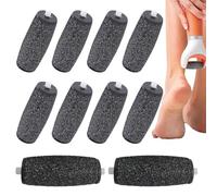 10 Pièces Recharge rapeuse electrique,Rouleaux de Remplacement, Extra Rugueux Rouleau Pied Compatible avec Scholl Velvet Smooth, Recharge de Tête de Rouleau pour Pedicure Pied Electrique