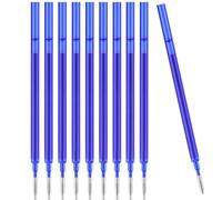 10 Pièces Recharge,Recharge Bleu,Recharge Stylo,Cartouche,Recharge Stylo Effacable,Cartouche Bleu,Compatible Avec Legami,Plume 0,7 mm,Hauteur 13 cm(Bleu)