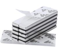 10 Pièces Rectangle Aimants Néodyme 60 X 10 X 3 Mm Avec Ruban Adhésif De Marque 3m, Aimants Avec Film Adhésif Autocollant Extra Haute Adhérence Pour Diy, Cuisine, Sous-Sol, Bâtimen[App8810580]