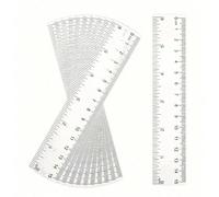 10 pièces Règle transparente de 15 cm, fournitures scolaires pour la rentrée des classes pour l'étude et les élèves de collège et de lycée, Saint-Valentin, Mariage, Anniversaire Taille UniquePMMA
