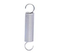 10 pièces Ressort de tension en acier inoxydable 304, ressort à double crochet, Diamètre du fil 0.5mm Diamètre extérieur 6mm Longueur 30mm, Argent, 0.5x6x30mm