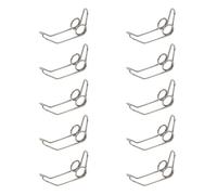 10 Pièces Ressort de Valve pour Tuba, Trompe, Fer, Argenté | Installation Facile, Remplacement Simple, pour Amateurs de Tuba et Cor, Pièce Argentée en Fer