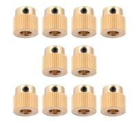 10 Pièces Roue D’extrusion 40 Dents en Laiton Mk8 pour Extrudeuse | Engrenage D’entraînement, Anti-glissement du Filament, pour Axe Pas à Pas 17, Pièces de Rechange