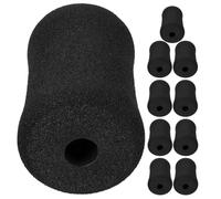 10 Pièces Rouleau en Mousse Noir pour Coussinets de Pied | Sponge, Design Multifonctionnel, Surface Rembourrée Confortable, Compatible Machines de Gym, Facile à Nettoyer