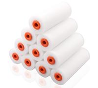 10 Pièces Rouleau Peinture Kit, 10 cm Petit Rouleau Peinture, Mousse Haute Densité, Rouleaux à Peinture, Muraux en Rouleaux Laqueur, Réutilisable Paint Roller pour La Décoration Murale, Plafond