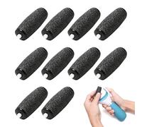 10 Pièces Rouleaux de Remplacement Compatible avec Scholl Velvet Smooth, Extra Rugueux Recharge de Tête de Rouleau pour Pedicure Pied Electrique, Rape Pieds, Soins des Pieds Sains