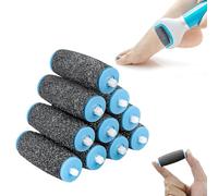 10 Pièces Rouleaux de Remplacement,Pierre Ponce Recharge Rapeuse Electrique,Rapeuse Pieds Électrique,Compatible Avec Scholl Velvet Smooth,pour Pedicure Pied Electrique,Rape Pieds,Extra Rouleau Pied