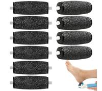 10 Pièces Rouleaux de Remplacement, Rouleaux de Remplacement, Extra Rugueux Rouleau Pied Compatible avec Schol Velet Smoth, Recharge de Tête de Rouleau pour Pedicure Pied Electrique