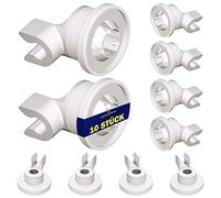 10 Pièces Roulettes pour Panier Lave Vaisselle Ø 23,20 mm 424717 pour Bosch | pour Siemens pour AEG pour Bauknecht pour Whirlpool - Garantie de 10 Ans - Monteral