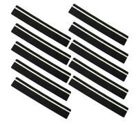 10 Pièces Ruban Adhésif Antidérapant à Bande Lumineuse 24x3,9 Po | PET Noir, Texture Sablée Haute Friction, Installation Facile, pour Marches, Piscines, Patios et Visibilité Nocturne