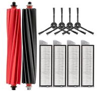 (10 pièces) S8 MaxV Ultra Pièces de rechange pour Roborock S8 MaxV Ultra, S8 Max Ultra aspirateur robot, kit d'accessoires, 2 brosses rotatives, 4 filtres HEPA, 4 brosses latérales et accessoires