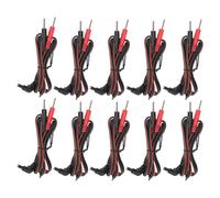 10 pièces / sac 2.35mm 1.2 m 2-en-1 câble de fils d'électrode de type broche pour machine de physiothérapie unité TENS
