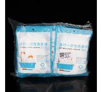 10 Pièces Sac de Bain en Film de Couverture de Doublure de Baignoire surdimensionné pour le Voyage Domestique Spa Hôtel Nager dans la Baignoire avec Notre Sac de Bain. le Film