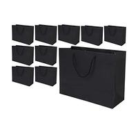 10 Pièces Sac Kraft en Papier Sac Cadeau avec Poignée Sac à Main avec Poignée Rrecyclable Sac à Courses Sachet Fourre-tout Pochettes Cadeaux pour Mariage Anniversaire Banquet Noël Thanksgiving