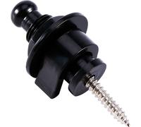 10 pièces/sachet Métal Tête Ronde Strap Locks Antidérapant Straplocks Touches Pour Guitare Électrique (noir)