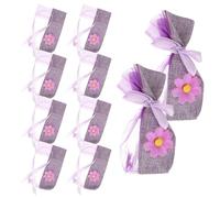 10 Pièces Sachets de Parfum Vides en Polyester Coton, Maille Fine | Présents D’harmonie Chinoise, Design à Cordon, pour Épices et Coffre Voiture