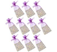 10 Pièces Sachets Parfumés en Coton à Cordon, Lot Paquet Lavande | Organza Maillé, Grosse Capacité, pour Fleurs Séchées et Usage Aromathérapie à Maison
