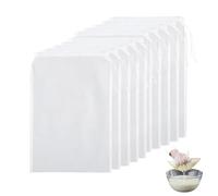 10 Pièces Sacs à Lait de Noix Réutilisables en Nylon, 20x30 cm Passoire Alimentaire de Cuisine Lavable avec cordon de Serrage, Sac a Lait Vegetal pour Filtrer Fromage, Jus de Fruits, Légumes, Café