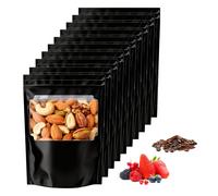 10 Pièces Sacs de Rangement Réutilisables de 100 g, Sac Hermétique avec Contrôle de l'humidité Intégré(58-62%), Antistatique et Résistant aux UV, pour Stocker, Fermenter et Conserver les Herbes