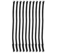 10 Pièces Sangle Élastique Noire pour Nœud , Réglable, Polyester | Bandes de Remplacement Flexibles, pour Hommes et Personnel Événementiel, Usage Quotidien ou Déguisement