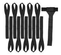 10 Pièces Sangles D'arrimage à Boucle Souple, 30.5 x 2.5 cm Sangle Moto Guidon, pour Motos, Bicyclette, Voiture, pour Le Transport et la Fixation de Cargaisons de Voitures et de Motos (Noir)