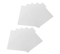 10 Pièces Séparateur D’index en Plastique Blanc Onglet Clair | Feuilles D’organisation pour Étagères et Boîtes, Navigation Facile, Étiquettes Manuscrites ou Imprimées