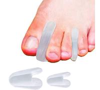 10 pièces Séparateurs d'orteils évasés en gel et protection d'orteil- Soulagement et traitement de l'oignon hallux valgus - Conception évasée qui reste en place