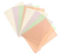 10 Pièces Séparateurs Esthétiques en PP, Onglets Colorés | Intercalaires Perforés, Organisation de Projets et Apprentissage, pour Cahiers Reliés et Rapports