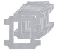 10 Pièces Serpillère pour ECOVACS WINBOT W2S / W2S Omni, Chiffons de Rechange Lavables et Réutilisables, Accessoires pour Robot Nettoyeur de Vitres