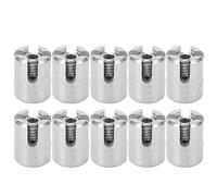 10 Pièces Serre-Câble croisé 316 Câble en Acier Inoxydable Pince de Serrage de Garde-corps Attache Croix de Garde-corps à 90 Degrés pour la Fixation du Cadre Mural Système de