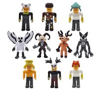 10 Pièces Set de Figurines 99 Nuits dans la Forêt,Ensemble poupées Kawaii Elk Cerf Hibou Béliers, Personnages de Dessins,Jouets de Personnages de Jeu de Survie Fantaisie pour Fans et Collectionneurs