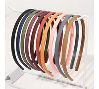 10 pièces/set Serre-tête large de couleur Morandi mat antidérapant avec des dents pour fixer les cheveux cassés à la maison, style minimaliste, serre-tête, serre-tête Taille UniqueFloral,UnicolorePoly