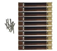 10 Pièces Shrapnel Portefeuille Faisant Des Fournitures Cadre En Métal Fermoir À Ressort Pour Sacs En Finition Argentée Accessoires D'artisanat Fermoir De Finition Antique