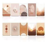 10 Pièces Signets Magnétiques Marqueurs de Magnétiques de Soleil Set de Marqueurs de Livres Inspirants Assortis avec Paysage pour Élève Enseignant Lecture