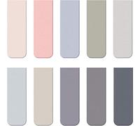 10 Pièces Signets Magnétiques Marqueurs de Page Magnétique Marqueurs de Livres Variés Ensemble pour Élèves Lisant (, Couleur Unie)