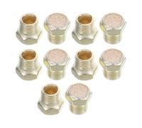 10 Pièces Silencieux Pneumatique 1/8 Pouce en Cuivre