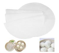 10 Pièces Silicone Steamer Mat Pad, 30cm/11.8in Rondes Tapis de Cuisson Vapeur, Feuille de Cuisson à La Vapeur Antiadhésive Silicone, Réutilisable pour Panier Vapeur, Cuisine, Légumes, Riz