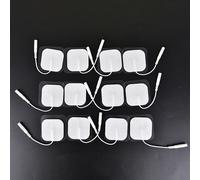 10 Pièces Silicone Stimulateur Nerveux Électrodes Tampons Dizaines Électrodes Thérapie Numérique Machine Massage 2mm Plug 4x4cm