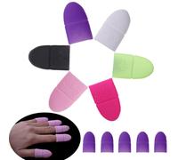 10 Pieces Silicone Vernis À Ongles Dissolvant Capuchon Manucure Pointe Uv Gel Propre Enveloppe Couverture Reutilisable Enveloppes En Caoutchouc Manucure Outils En Gros