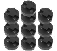 10 Pièces Sourdine Ronde pour Violon en Caoutchouc Noir | Réduit la Résonance, Son Plus Raffiné, Style Minimaliste, pour Musiciens et Amateurs, Petite Alto