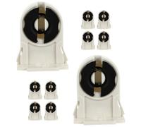 10 Pièces Support de Lampe T8 G13 ABS Non Shunté pour Tube LED | Réparation Rapide, Prêt pour Rétrofit, Usage en Éclairage Commercial, Vitrines et Rayonnages
