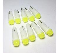 10 Pièces T5 LED Lumières 1.2W 6000K LED Voiture Lumière Intérieure Auto Côté Cale Tableau De Bord Jauge Instrument Lampe Ampoule,Blanc